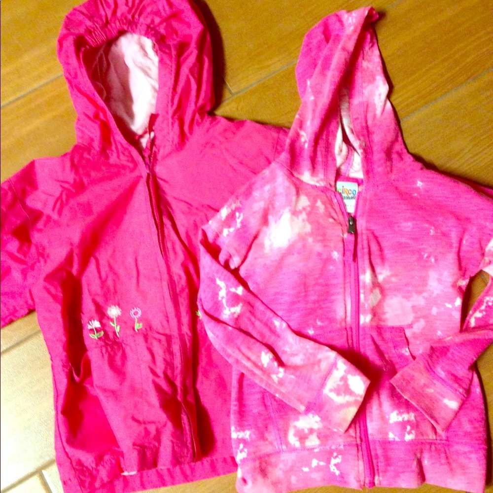 Set of 2 Girl's Pink Hoodies size 5